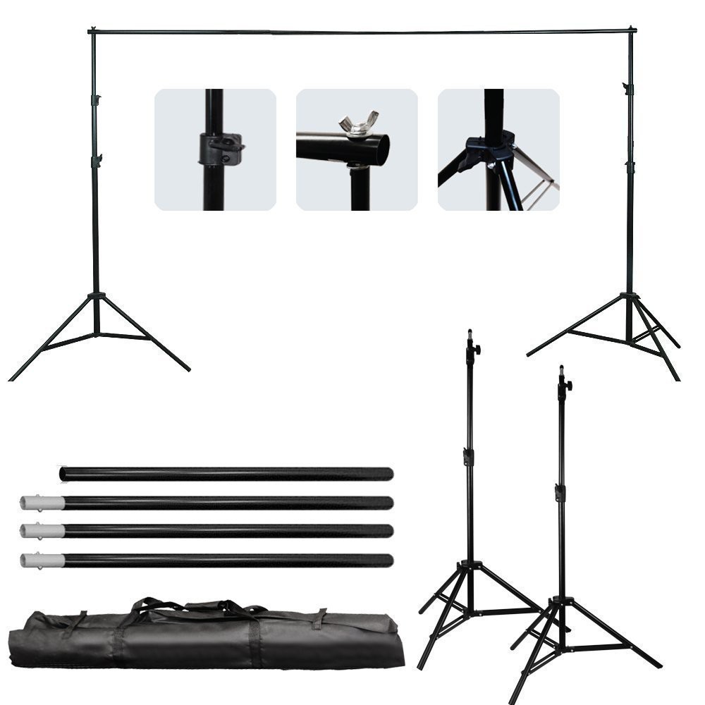 3M Bracket Stand for Studio Photo Backdrop Background Back Drop Pole ...