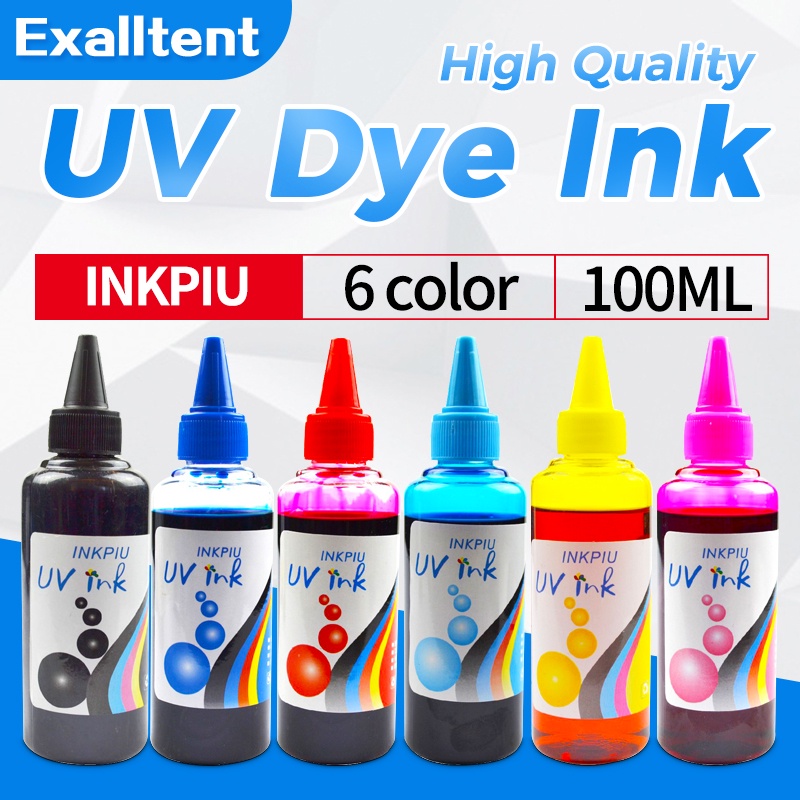 Inkpiu Uv Dye Ink Ml Color For All Printer Types Universal Dye Ink