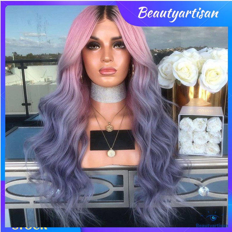 Pink heat resistant wig sales