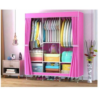 BIG Multifunction Cloth Wardrobe Storage Cabinets | Shopee Philippines