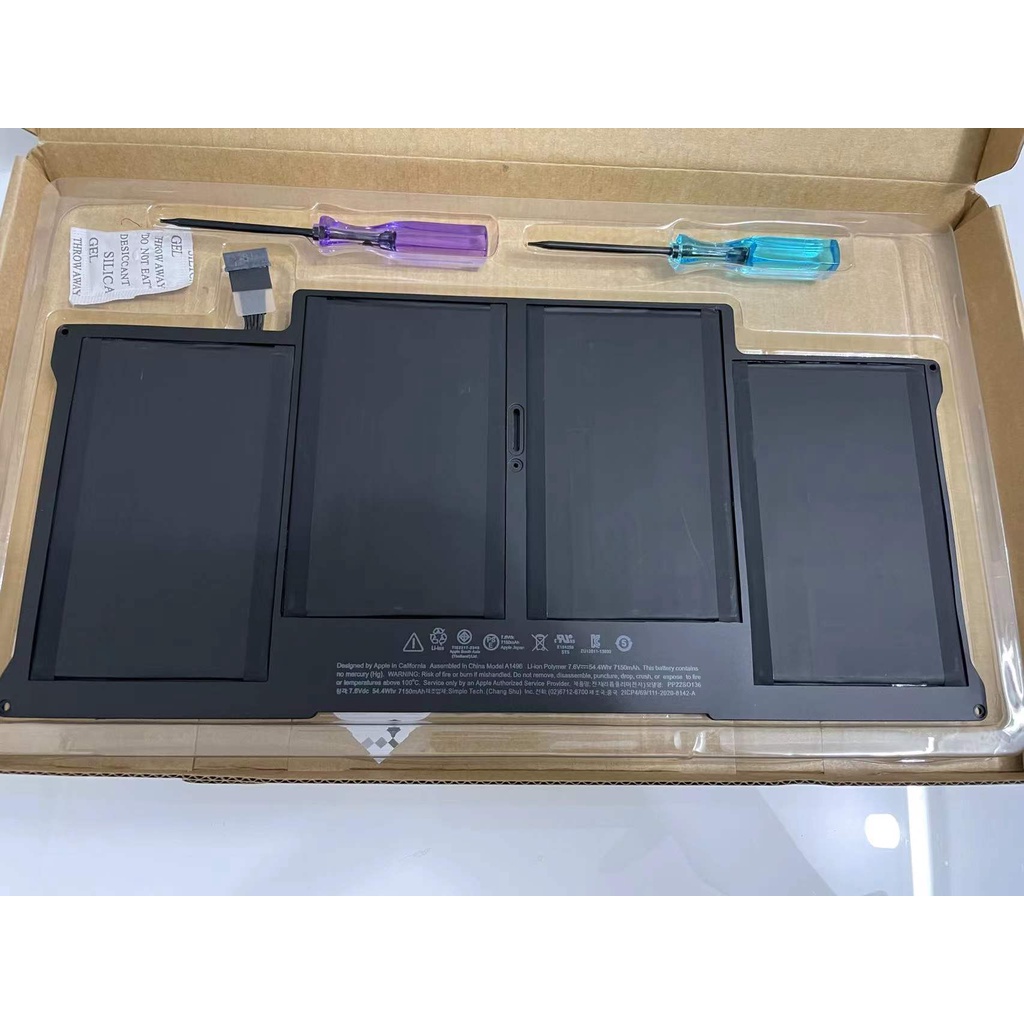 Batterie K KYUER A1496 A1405 A1377 Pour MacBook Air 13" 2010-2017 – 50Wh Haute Capacité Fiable