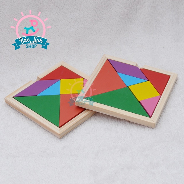 7-piece Tangram puzzle board for children | Shopee Philippines