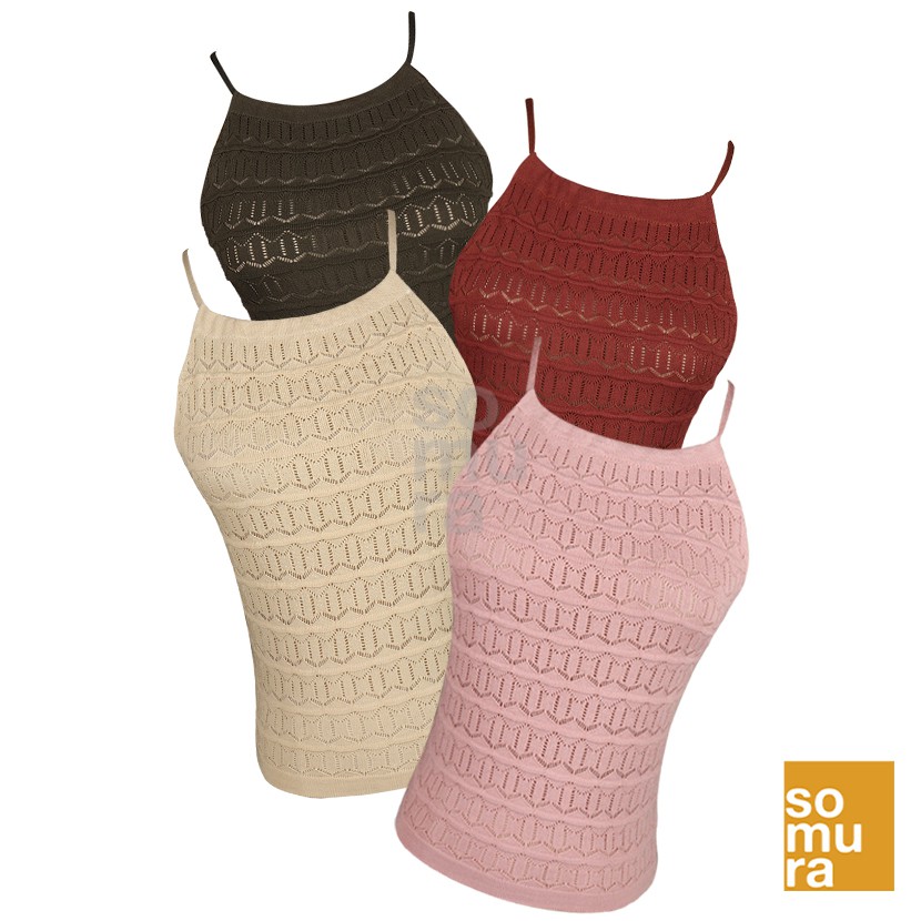 Knitted String Top (SM541) | Shopee Philippines