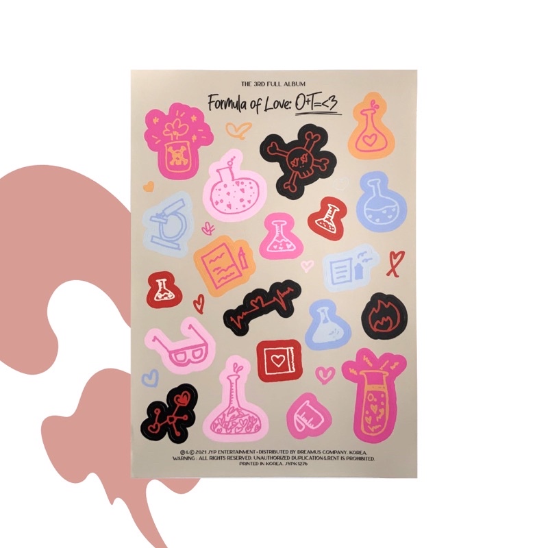 TWICE Formula Of Love Official Stickers | Shopee Philippines