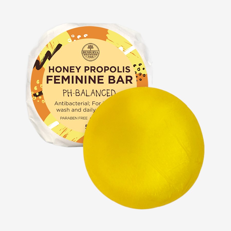 Bendurya Honey Propolis Natural Feminine Bar Soap (50g) Shopee