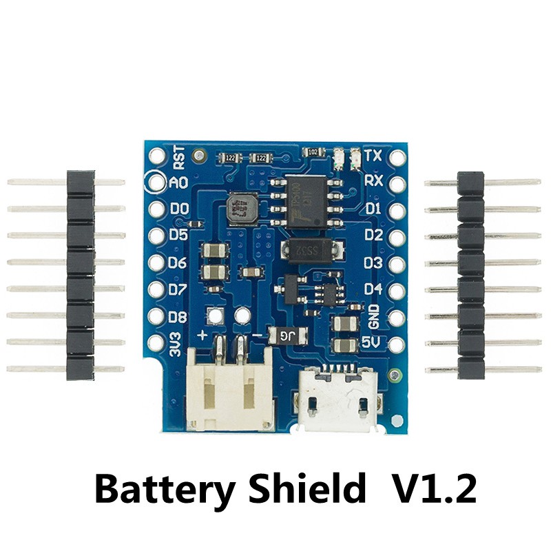 battery shield v1.1.0 v1.2.0 for wemos d1 mini lithium battery single ...