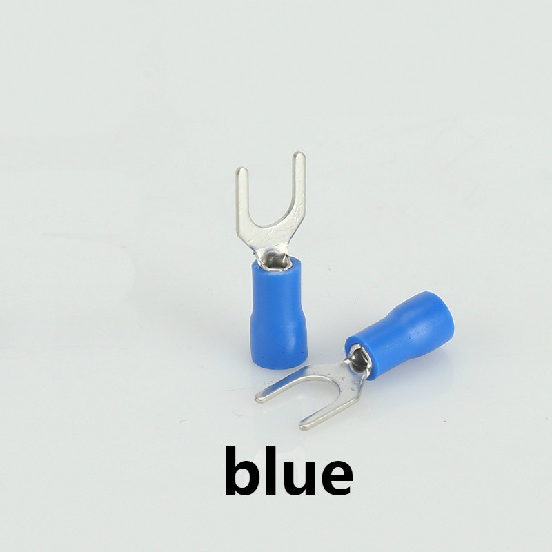 20Pcs Terminal Block Insulated Spade Connector Electrical Furcate Lug