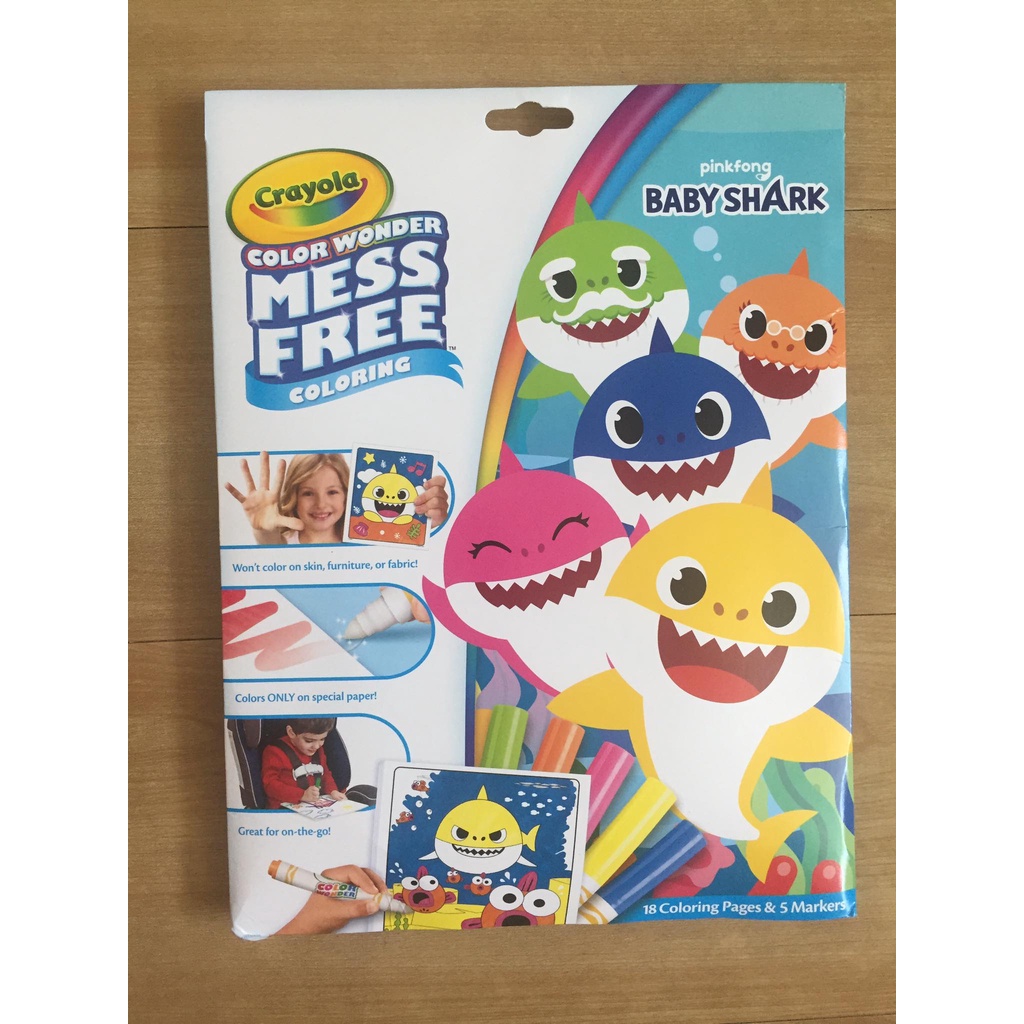 Crayola Color Wonder Mess Free Coloring Set - Baby Shark | Shopee ...
