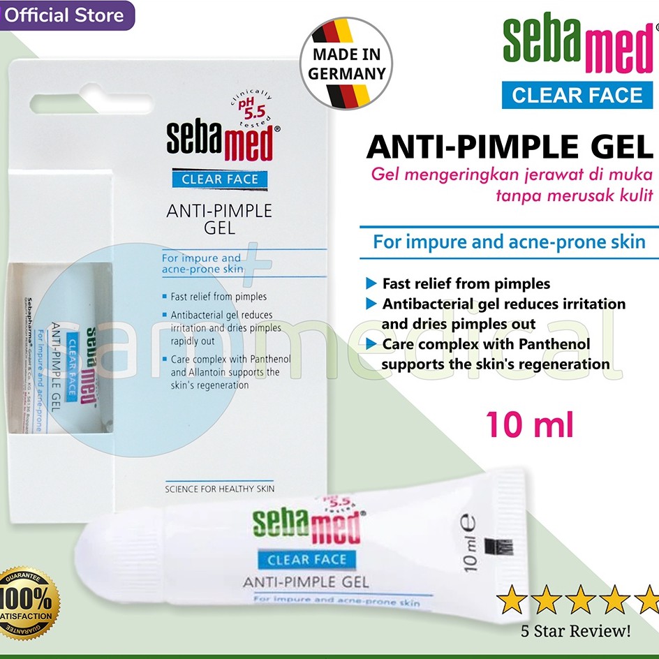 Sebamed Clear Face Anti Pimple Gel Acne Gel Acne Care 10ml Shopee