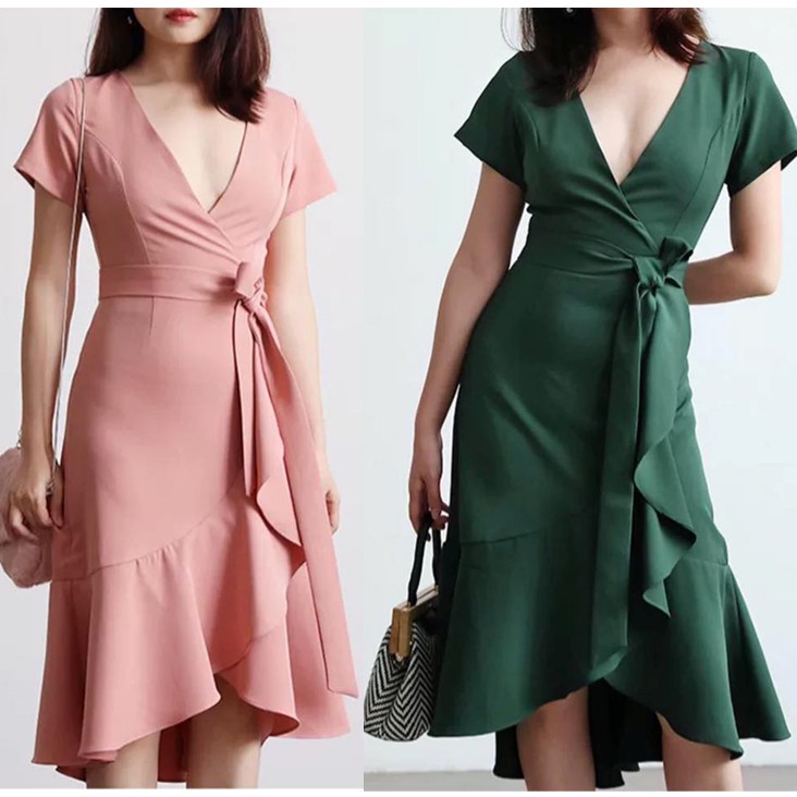 Shopee wrap clearance dress