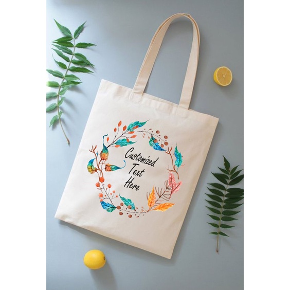 Add Your Own Print Sublimation Canvas Tote Custom