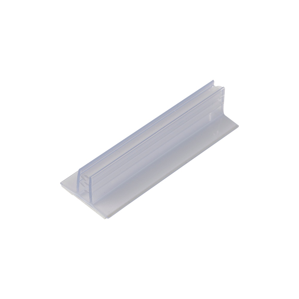 100 PCS Self-Adhesive Acrylic Sneeze Guard Holders - Clear PVC Brackets For Signs, Tags, & Plexiglass Panels