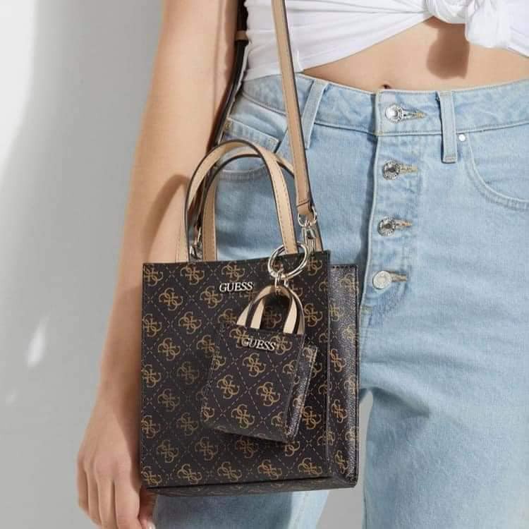 GUESS Picnic Mini Tote Crossbody with Actual Pics Shopee Philippines
