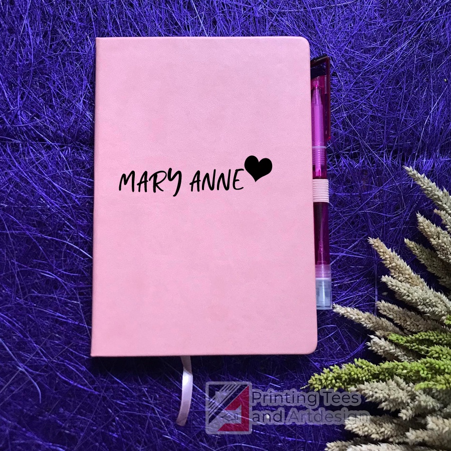 PERSONALIZED NOTEBOOK JOURNAL HARDBOUND with pouch for ballpen | Shopee ...
