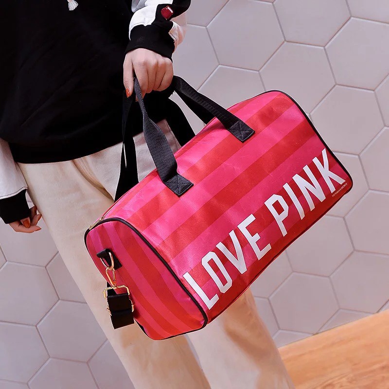 ABS 319 VICTORIA SECRET LOVE PINK TRAVEL BAG