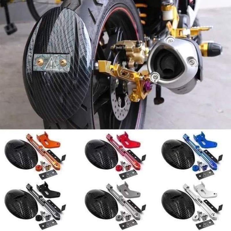 Rz Racing Heavy Duty Rear Mud Guard Single Arm For Sniper150/155 Plug n ...