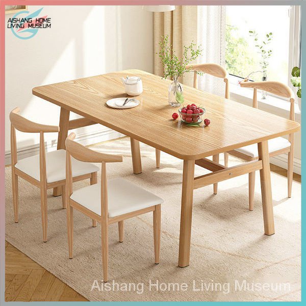 KHLe Dining Table Computer Desk Table and Chair Combination Office