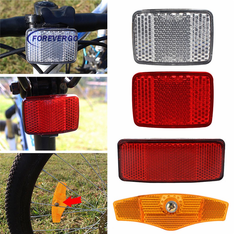 RE Bike Reflector Handlebar Reflective Front Rear Kit Light Safety