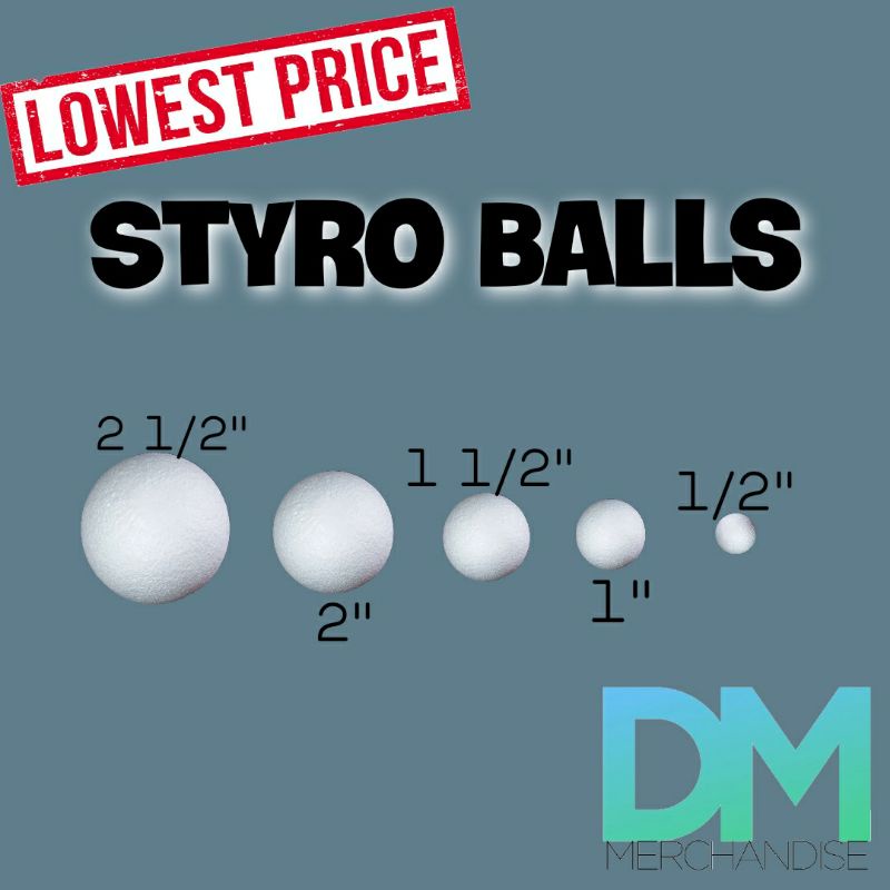 Styro Balls - Size: 1/2