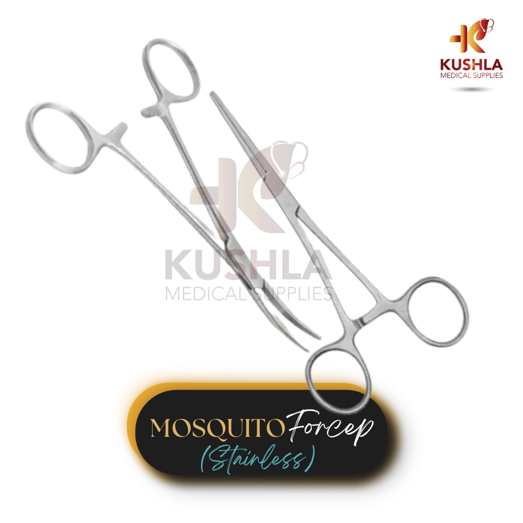 Stainless - Mosquito Forcep Straight and Curved (5inches) | Shopee ...