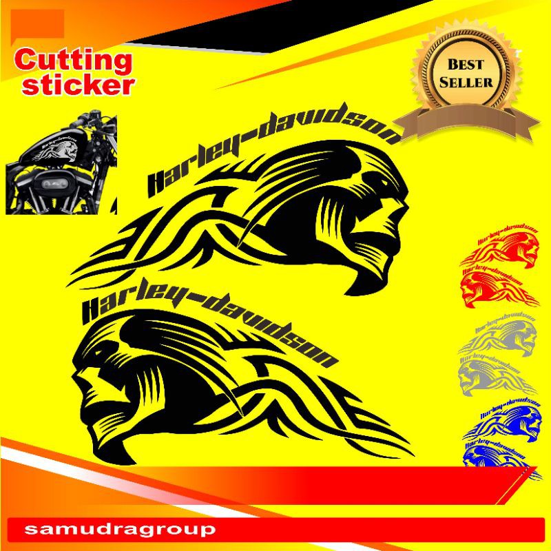 Cutting STICKER harley davidson headfire rx king cb etc. The writing ...