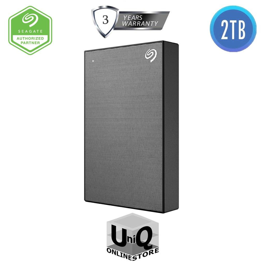Seagate One Touch Portable Hard Drive, 2tb Capacity Color Space Gray