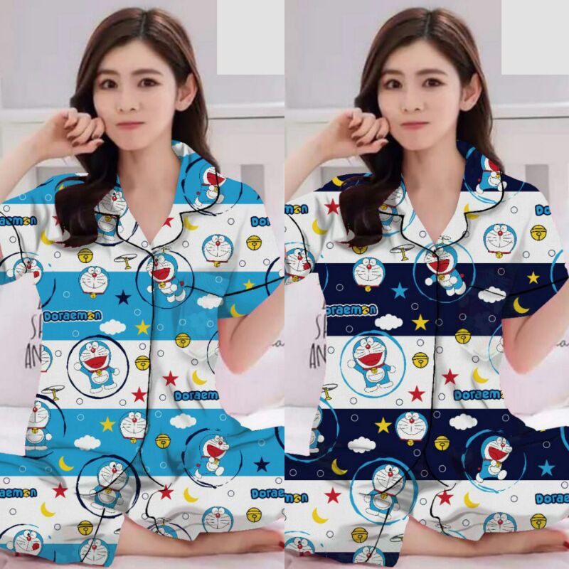 Adult WOMEN'S PAJAMAS/SLEEPING CLOTHES CP/MOT/DORAEMON SALUR | Shopee ...