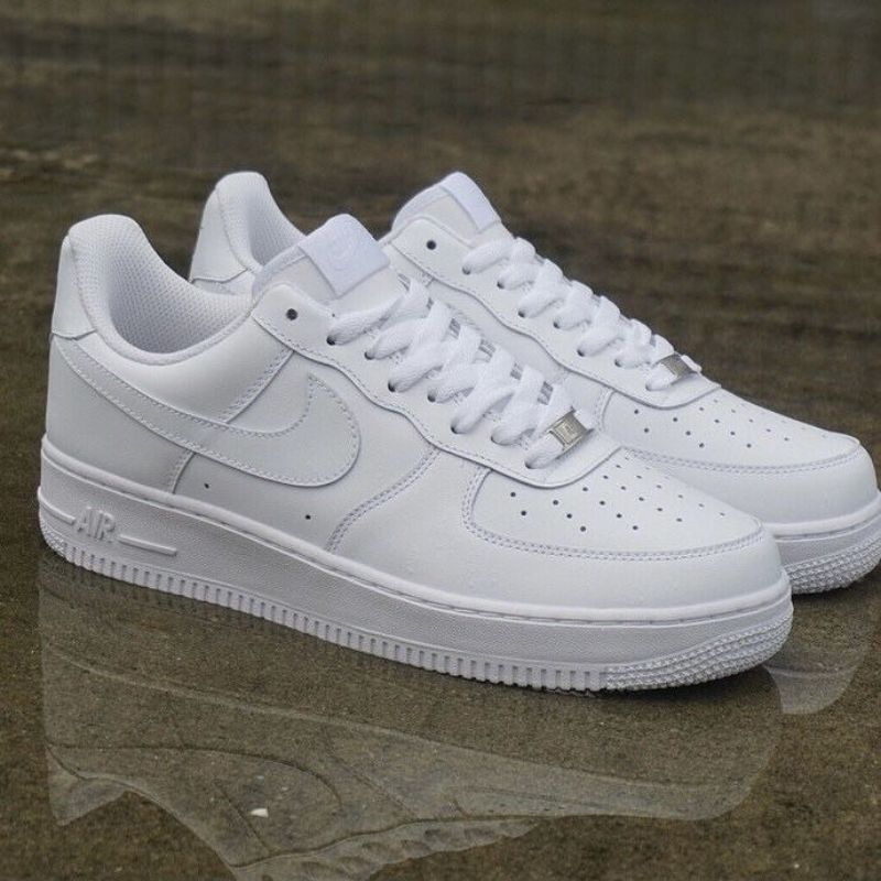 New sport White rubber running Af1 fashion shoes men's and women's ...