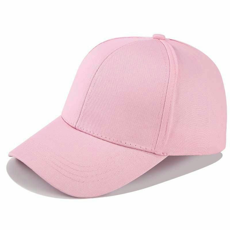 Plain cheap pink cap