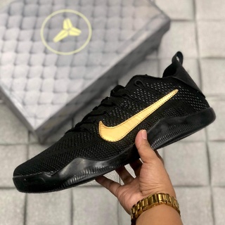 Kobe 11 black outlet and gold