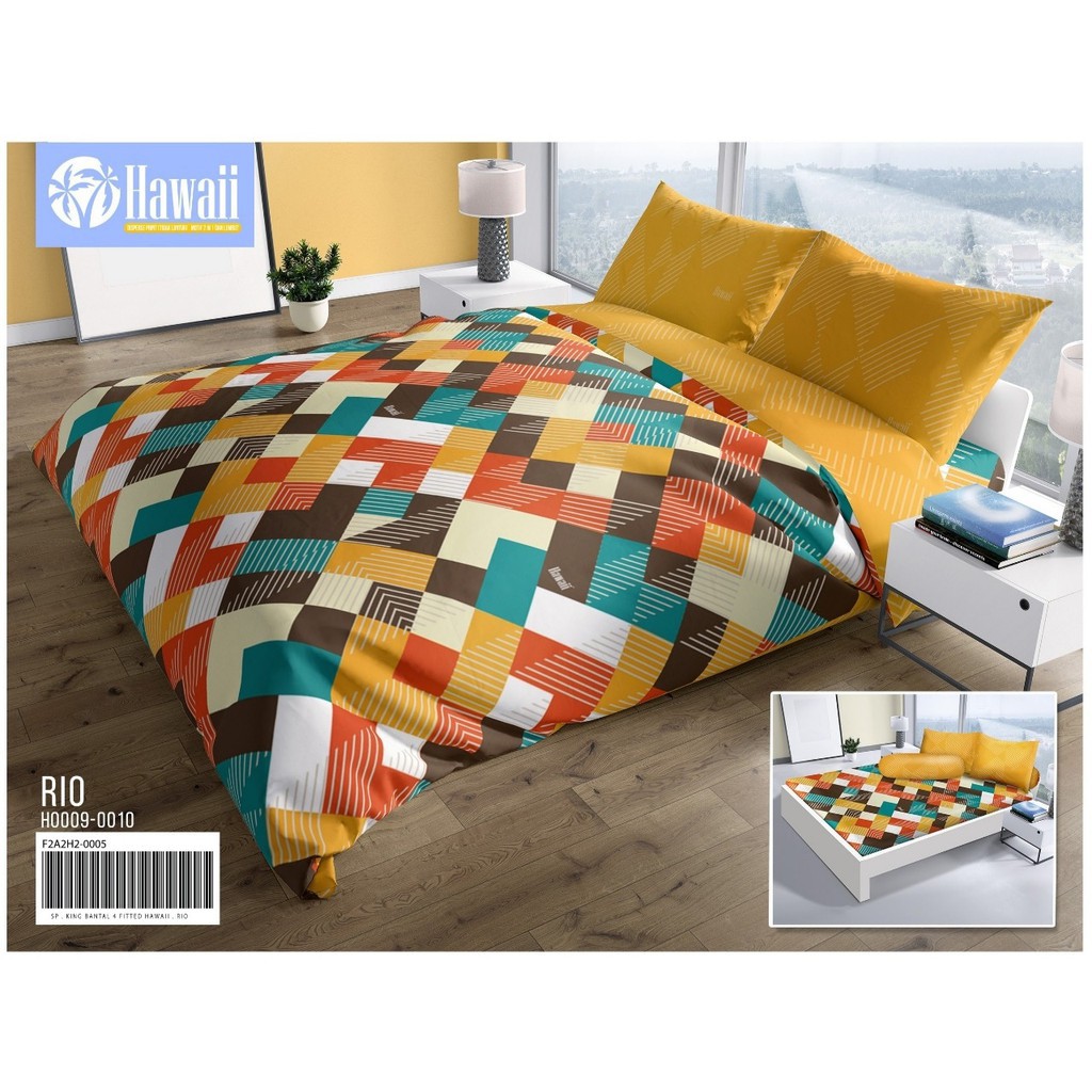 Hawaiian Rio Bed Sheet 180x200 | Shopee Philippines