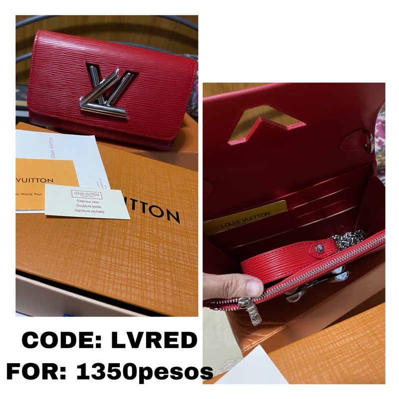 Lv red sling bag hotsell