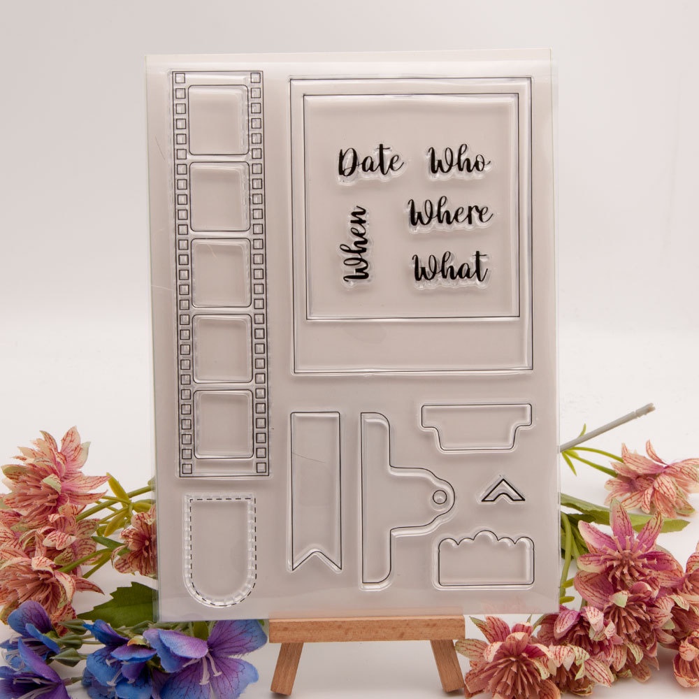 Date Transparent Silicone Clear Rubber Stamp Cling Diary Scrapbooking ...