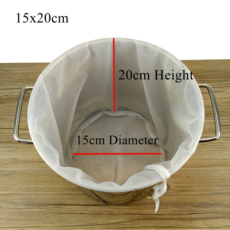 Round Bottom Multisize Reusable Beer Brewing Strainers Bags Filter