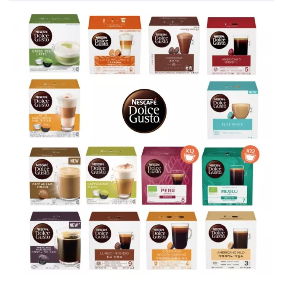 Dolce gusto 2024 capsules flavors