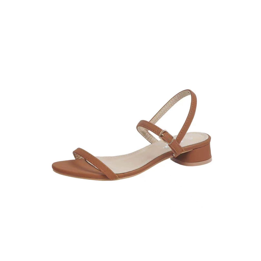JK COD 807-7 fashion block heels sandals | Shopee Philippines