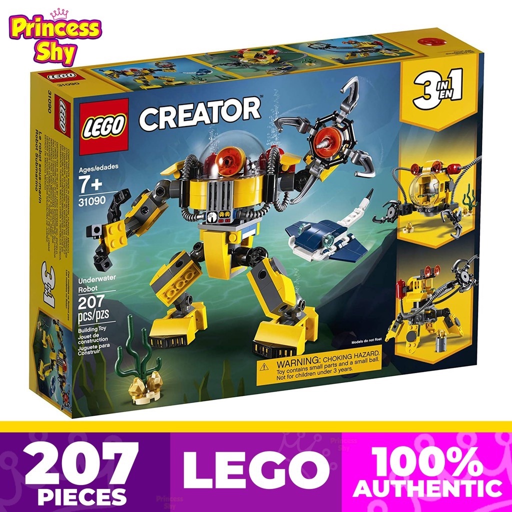 Lego creator 31090 underwater hot sale robot