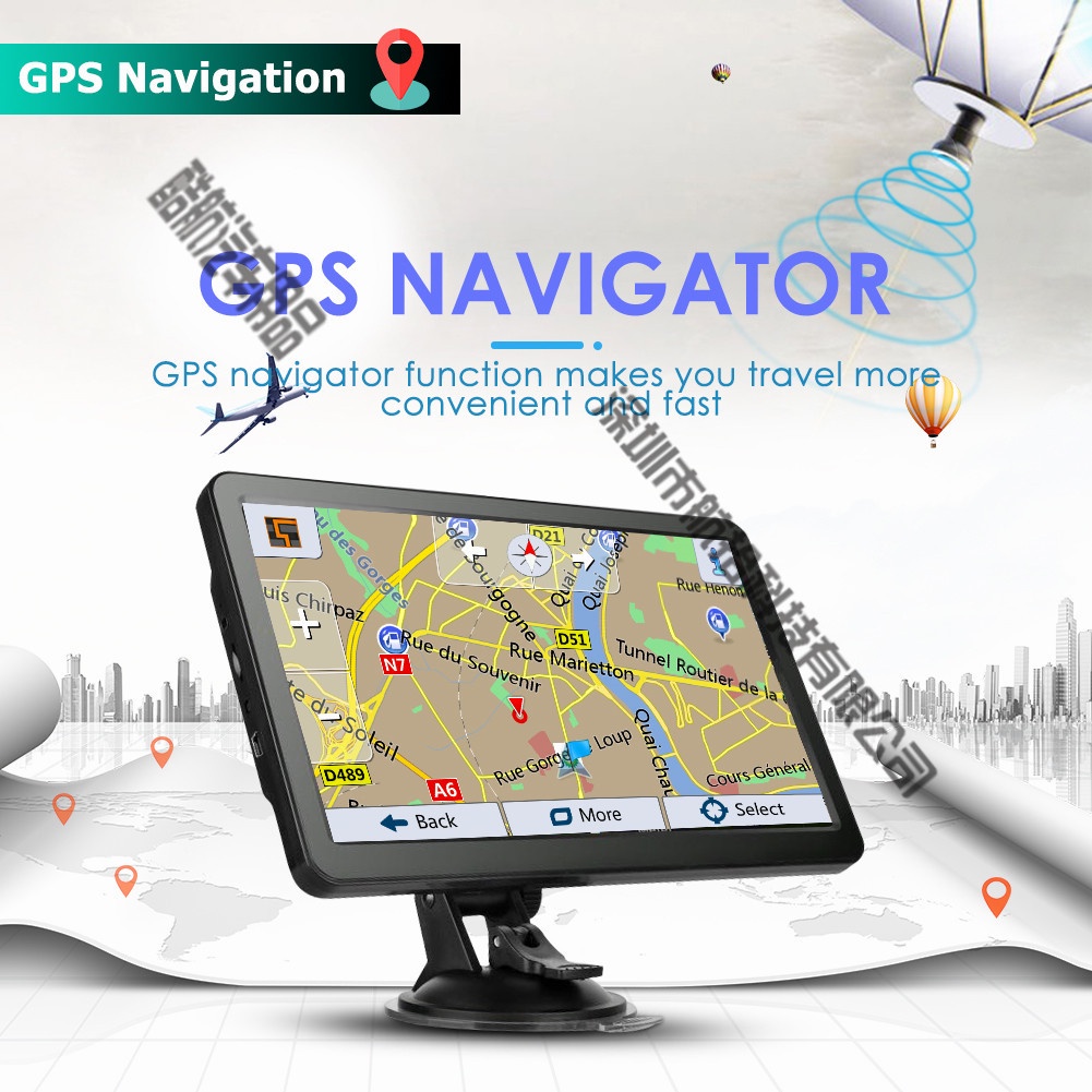 New 7'' Car Truck Sat Nav GPS Navigation 8GB Europe Maps Touch Screen ...