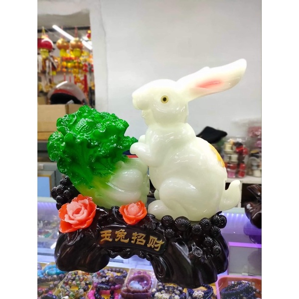 2023 Wealth Rabbit With Pechay Chinese Zodiac Statue FengShui Home ...