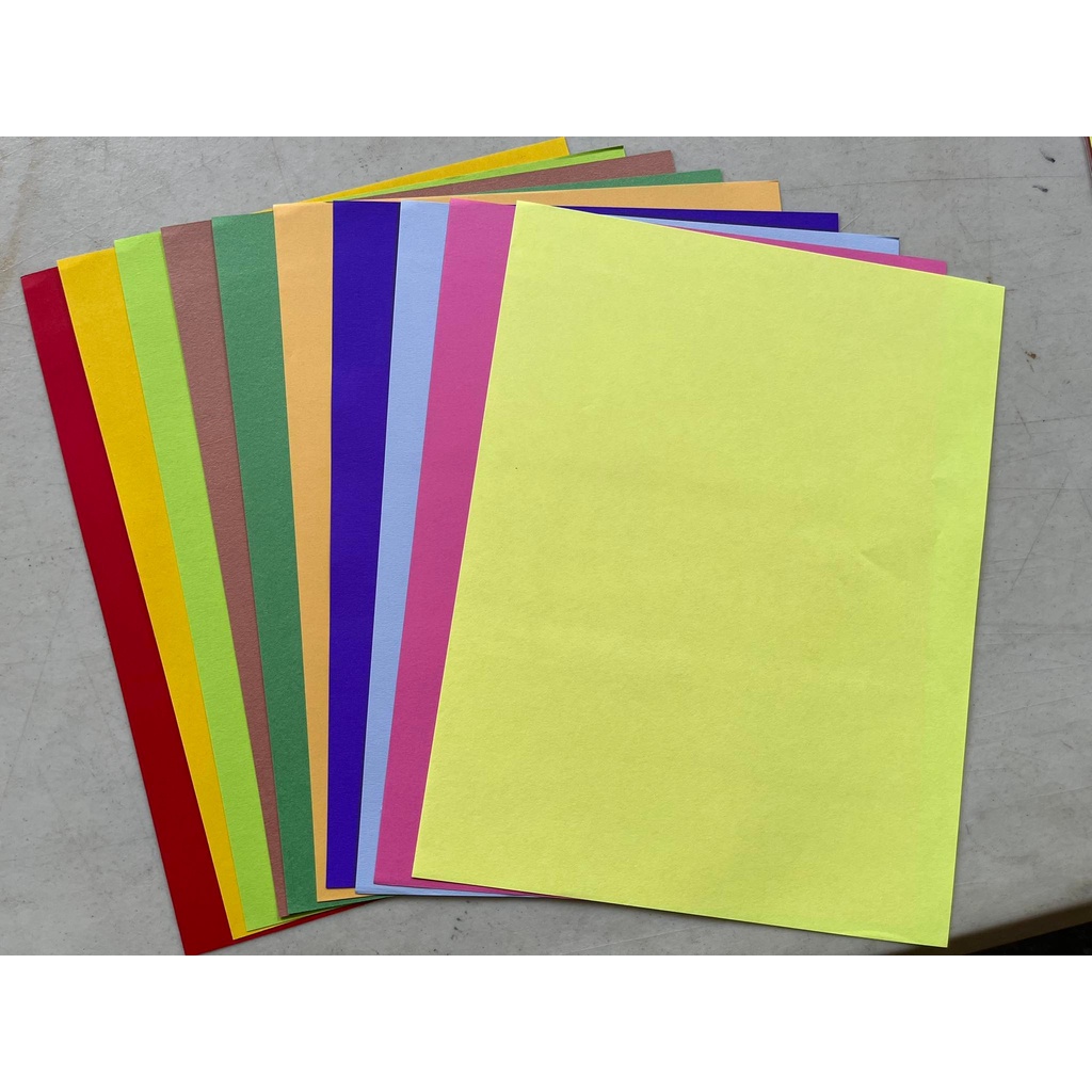 MULTI - COLORED PAPER, 20 PCS PACK/10 PCS PER PACK | Shopee Philippines