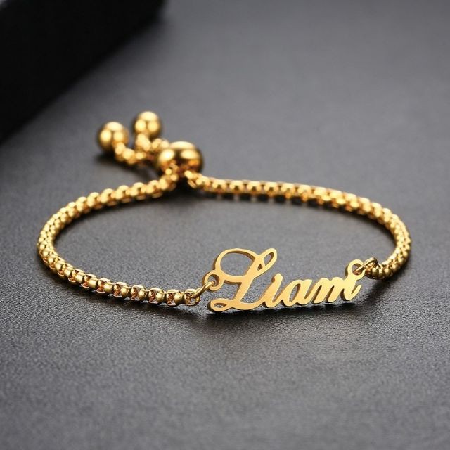 BONLAVIE【Name Custom Bracelet】 Personalized Name Bracelet Custom