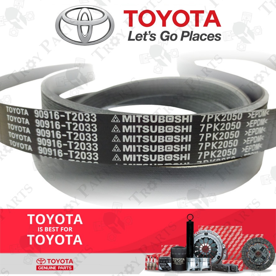 Toyota Fan Belt 90916T2033 for Toyota Hilux GUN125 GUN126 Fortuner