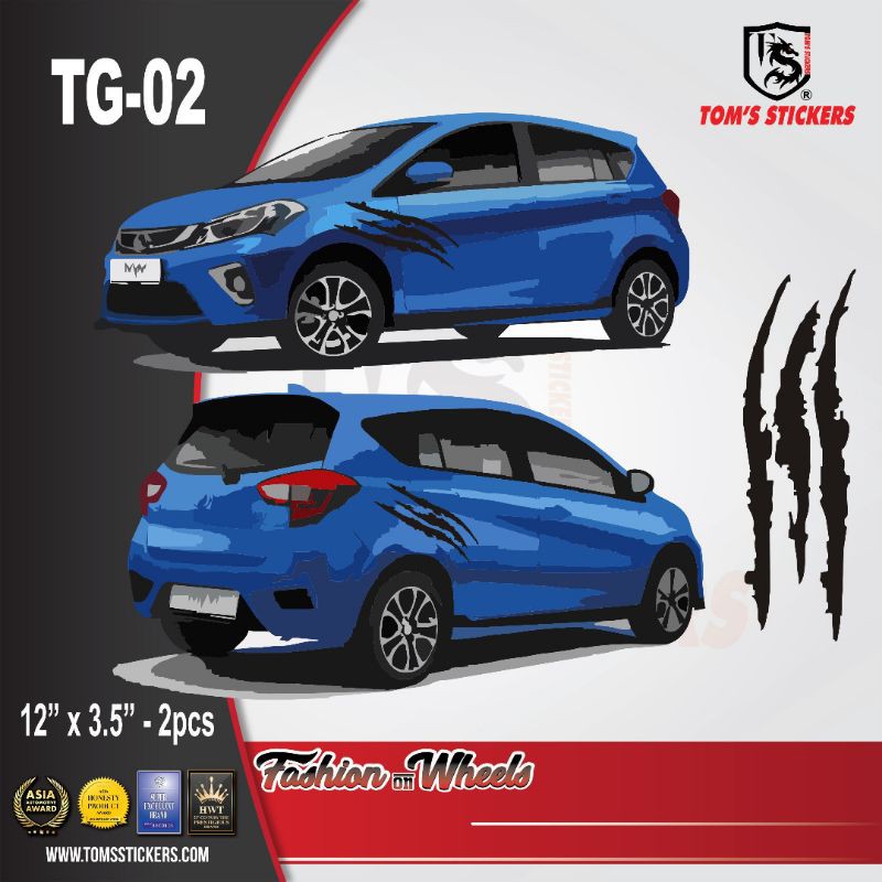 CAR BODY STICKERS TG - 02 | Shopee Philippines
