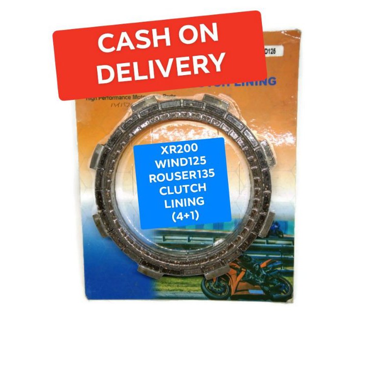 ROUSER 135/WIND125/XR200 CLUTCH LINING | Shopee Philippines