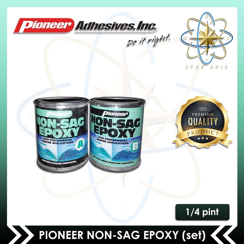 Pioneer Non-sag Epoxy (1/4 Pint Set) | Shopee Philippines