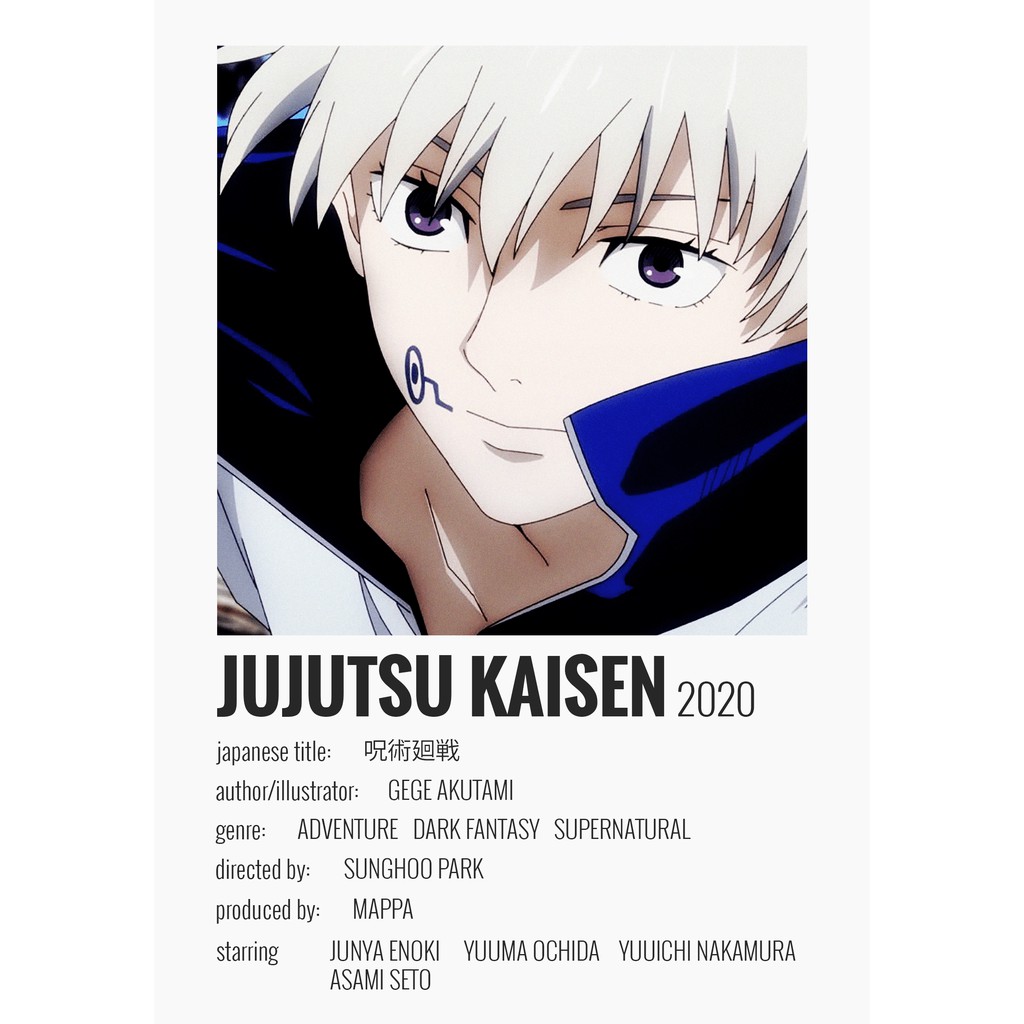 Anime Posters / Jujutsu Kaisen Minimalist Poster / A4 Anime Poster