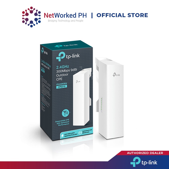 TP-Link CPE210 2.4GHz 300Mbps 9dBi Outdoor CPE | Shopee Philippines