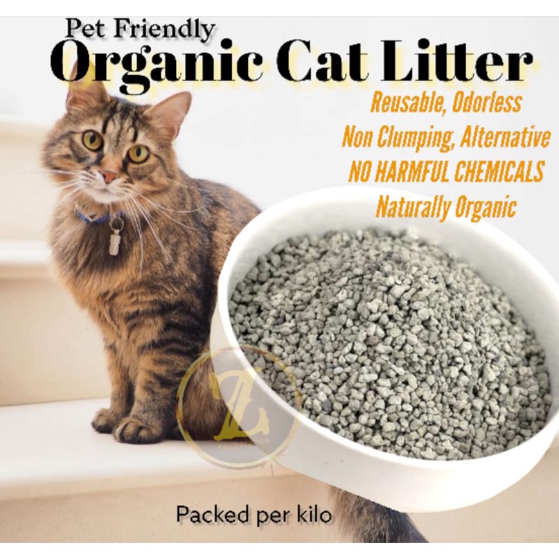 NON TOXIC ORGANIC CAT LITTER No Chemical Pet friendly natural Absorbent