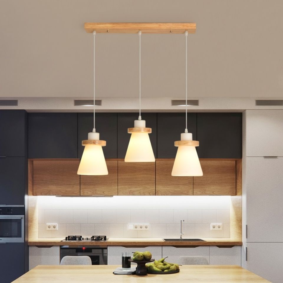 AIMI Japanese Wooden Dining Light Bar Counter Light Pendant Light ...