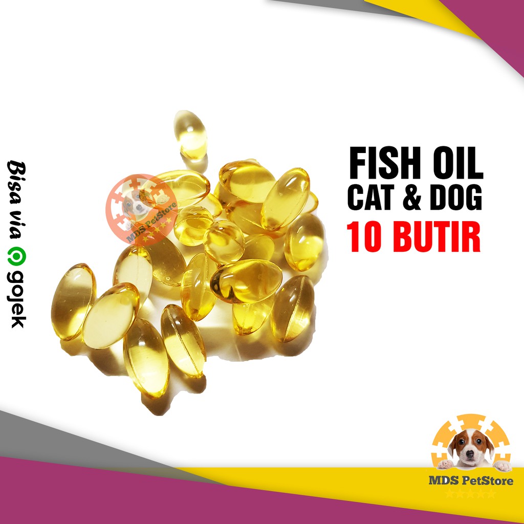 Fish Oil/Fish Liver Oil Contains 10 Grains For Cats And Dogs Shopee